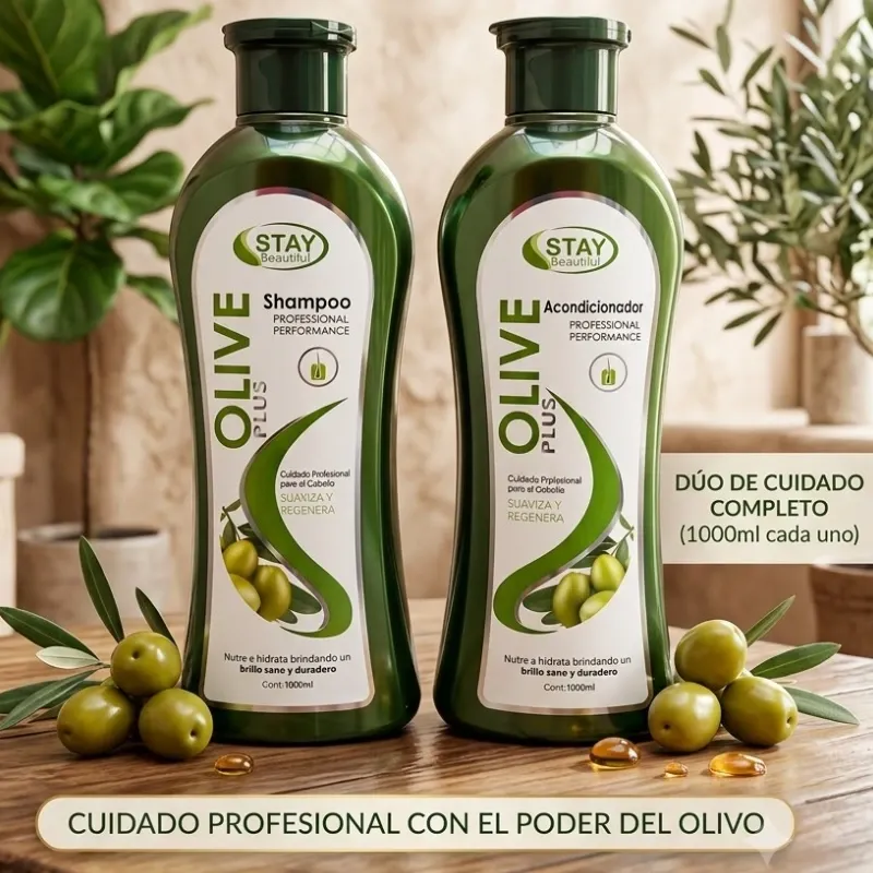 Juego de Shampoo y Acondicionador Oliva 1L