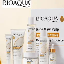 Kit Facial BIOAQUA de Rutina Completa de Arroz – Hidratación, Luminosidad y Cuidado Integral