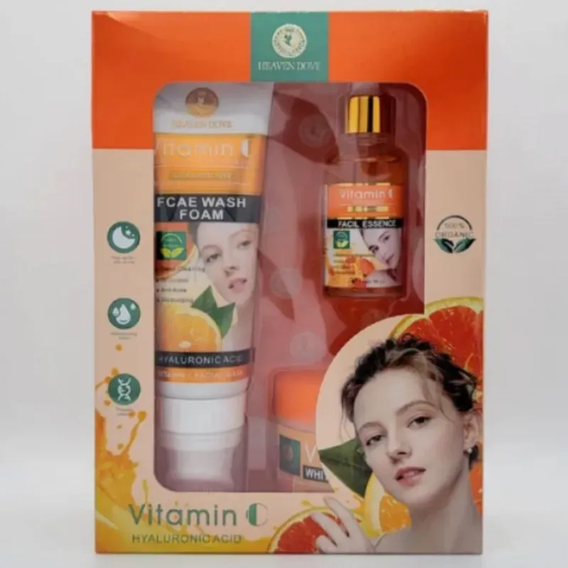 Kit Facial con Vitamina C y Ácido Hialurónico