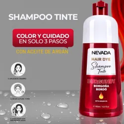 Shampo Tinte Rojo Borgoña 500ml