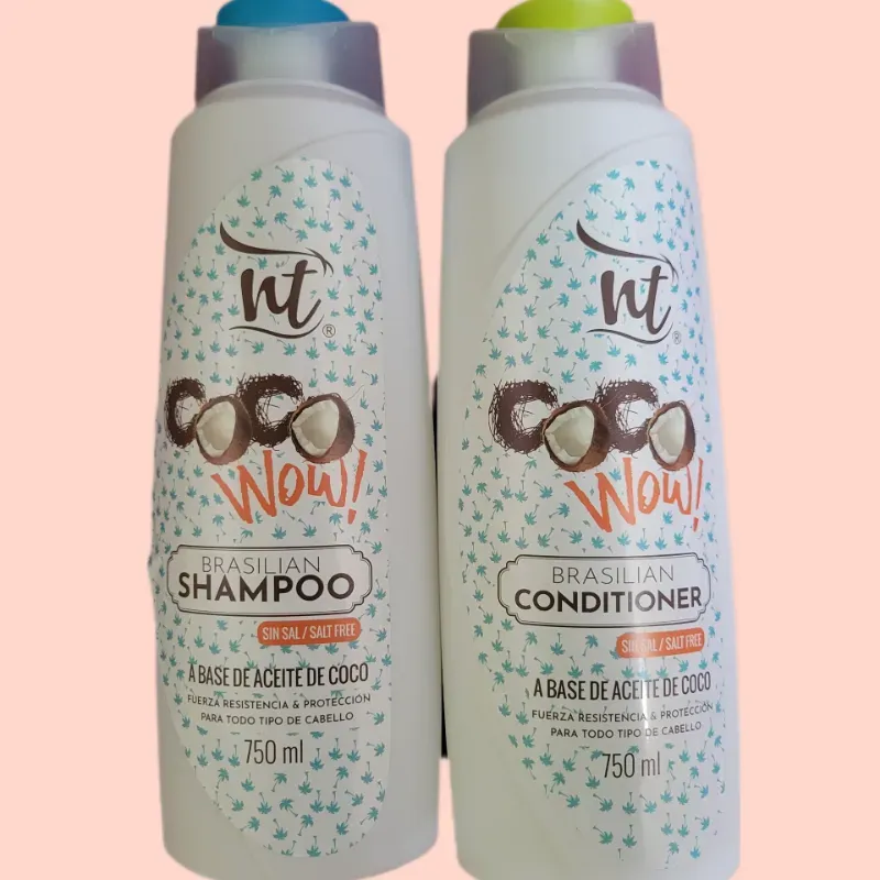 Shampo y Acondicionador sin Sal de Coco 750 ml