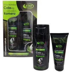Shampoo 400ml y Acondicionador 230g de Romero y Cola de Caballo