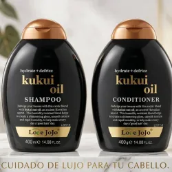 Shampoo y Acondicionador de Aceite de Nuez de Kukui 400ml