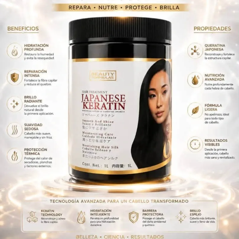 Mascarilla de Keratina Japonesa 33 oz
