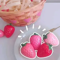 Bálsamo labial humectante e hidratante en forma de fresa 🍓