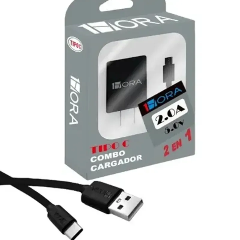 Cargador USB y cable C
