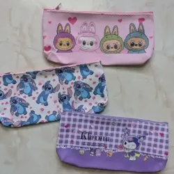 Cartucheras de Stitch, Labubu y Kuromi