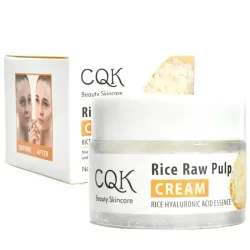 Crema CQK con pulpa de arroz 🌾 y ácido hialurónico