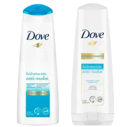 DOVE HIDRATACIÓN ANTI-NUDOS SHAMPOO+ACONDICIONADOR 