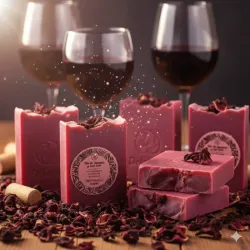 JABÓN DE FLOR DE JAMAICA Y VINO TINTO 🍷