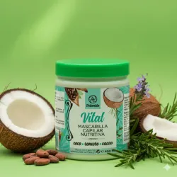🌿🥥MASCARILLA CAPILAR DE COCO , CACAO Y ROMERO 🌿🌰