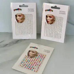 Pegatinas de perlas para el rostro y cabello