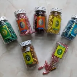 Pomo de cápsulas faciales de Vitamina E