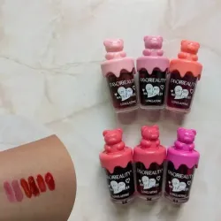 Tintas de labios con tapita de osito