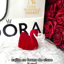 Cajita para anillo el forma de cisne