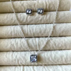 Conjunto Pandora piedras cuadradas 💎