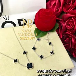 Conjunto Van Cleef negro