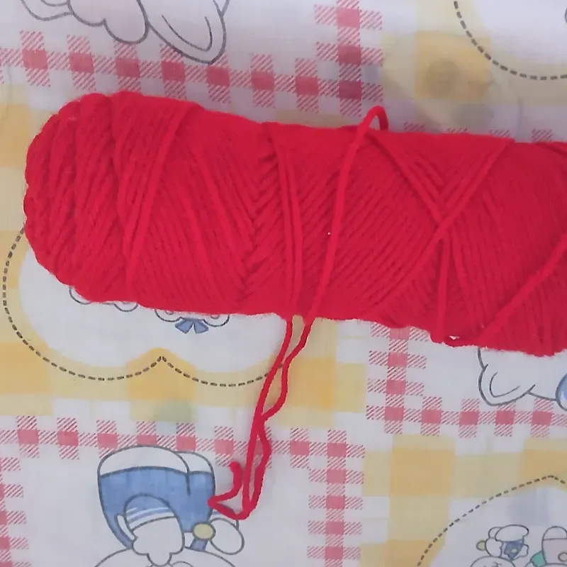 Estambre color rojo 