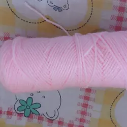 Estambre grueso rosa claro