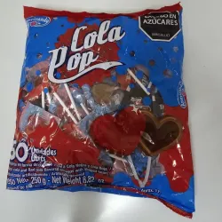 Chupeta en Forma de Corazón sabor Cola (250 g)