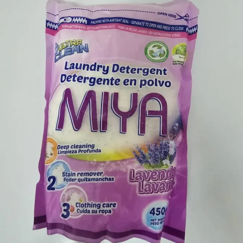 Detergente en Polvo MIYA fragancia Lavanda (450 g)