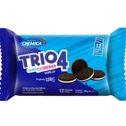 Galletas de Chocolate con crema de Vainilla (12 Paqueticos de 30g)