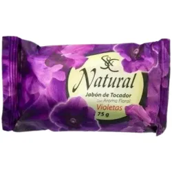 Jabón de Tocador Natural con aroma Violetas (75 g)