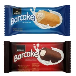 Pastelitos de vainilla rellenos de crema de leche Barcake (40 g)