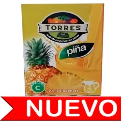 Refresco Instantáneo Torres sabor Piña (24 Sobres de 10g) 