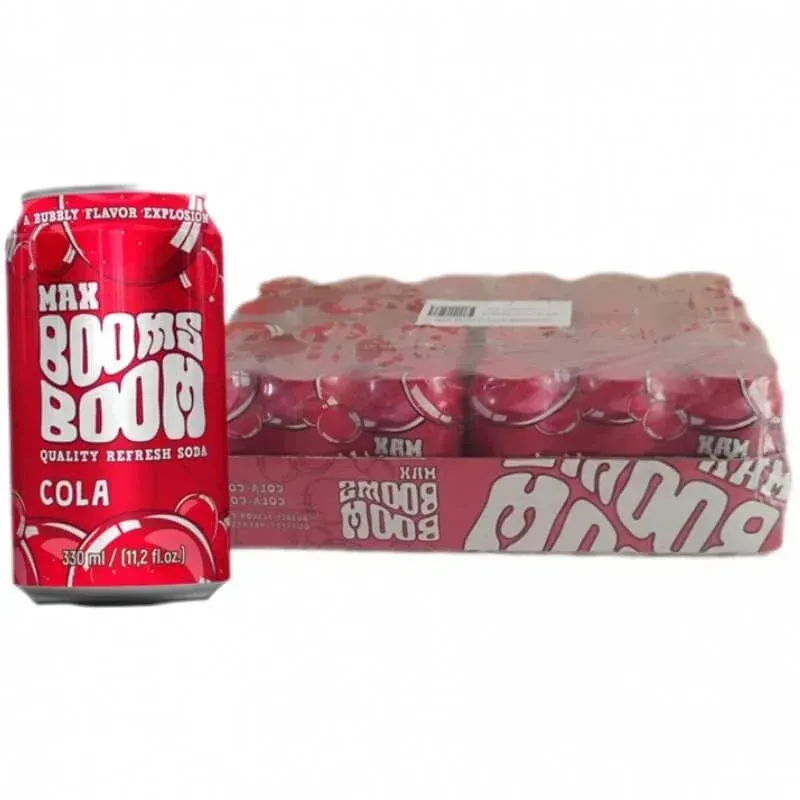 Refresco Max Booms Boom Cola (330 ml. x 24 Unidades)