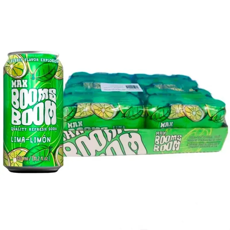 Refresco Max Booms Boom Limón (330 ml. x 24 Unidades)