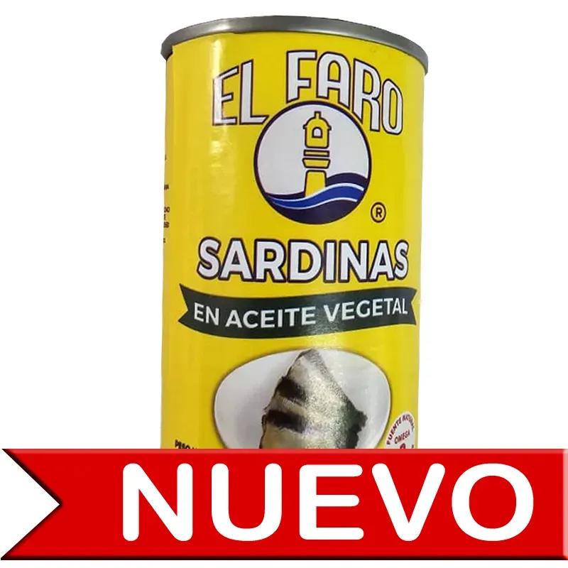 Sardinas en aceite vegetal El Faro (170 g)