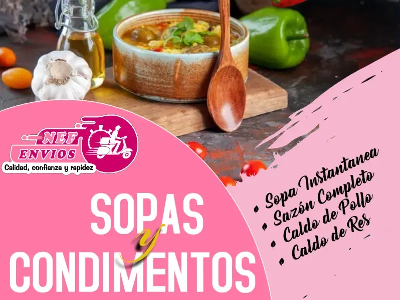 SOPAS Y CONDIMENTOS