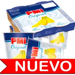 Yogurt de Plátano PMI Original (4 x 120 g)