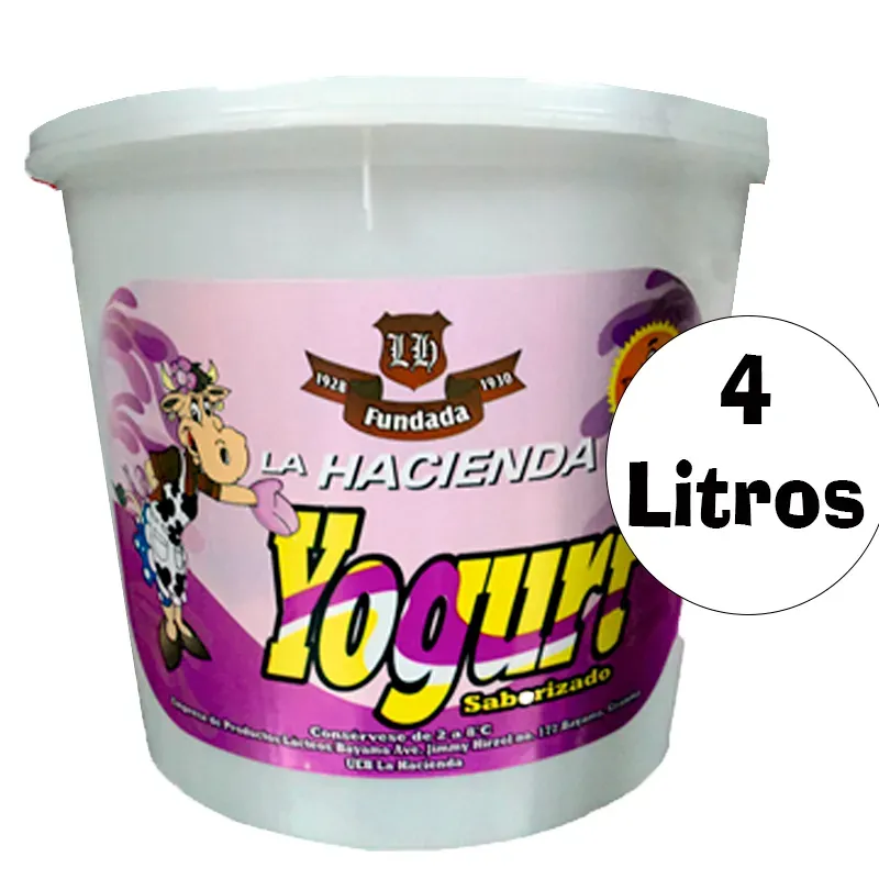 Yogurt Saborizado La Hacienda (4 Litros)