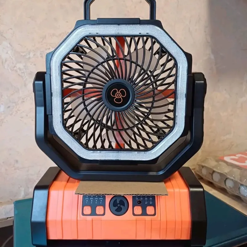 🌬️ Ventilador Portátil F6 con Luz LED – Modelo ADJUST