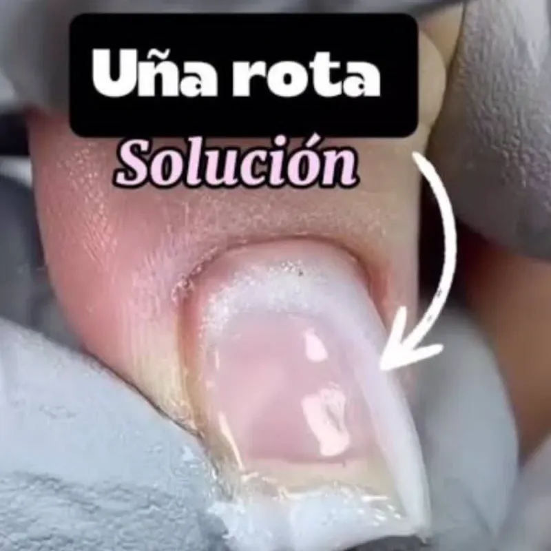 💅 Reconstrucciónde Uñas Partidas con Polygel