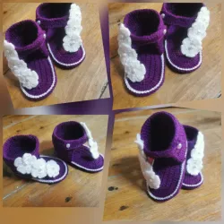 Sandalias floreadas