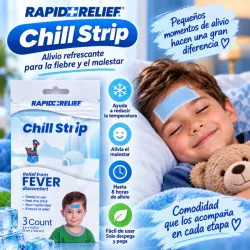Parches refrescantes para el alivio de la fiebre y el malestar.