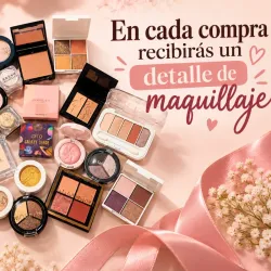 Por cada compra recibes un detalle de maquillaje