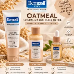 Set Facial Dermasil Oatmeal 3 Productos | Limpiador, Tónico y Sérum