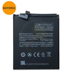 Batería Xiaomi Redmi S2 / Mi A1 / Redmi 5X / Note 5A / Redmi Y2. Bn31. 3080 Mah