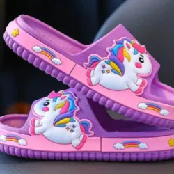 CHANCLETA NIÑA	MALVA ROSA UNICORNIO