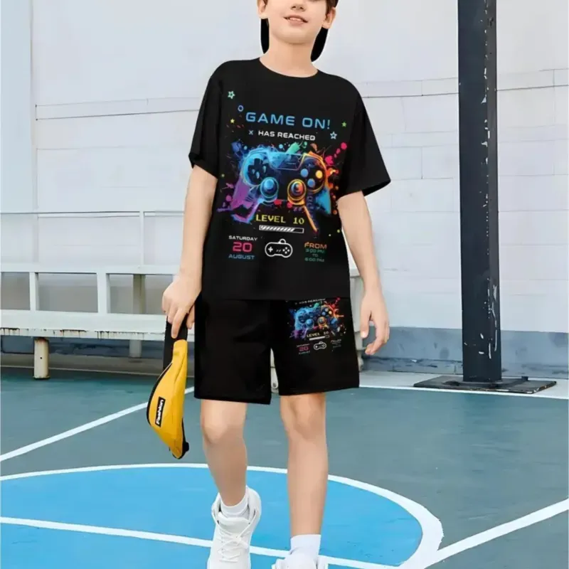 CONJUNTO 2 PZS PARA NIÑO	NEGRO IMAGEN GAME 