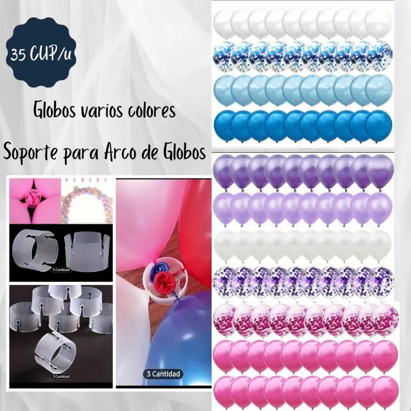 GLOBOS VARIOS COLORES