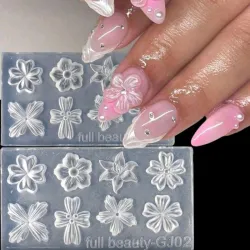 MOLDES SILICONA	SET FLORES 2