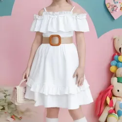 VESTIDO PARA NIÑA	BLANCO
