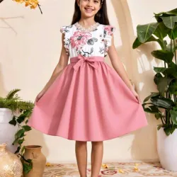 VESTIDO PARA NIÑA	ROSA ESTAMAPDO FLORAL