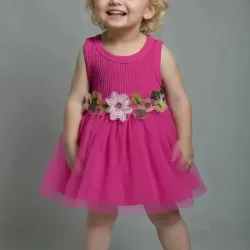 VESTIDO PARA NIÑA	ROSA ROJA TUL