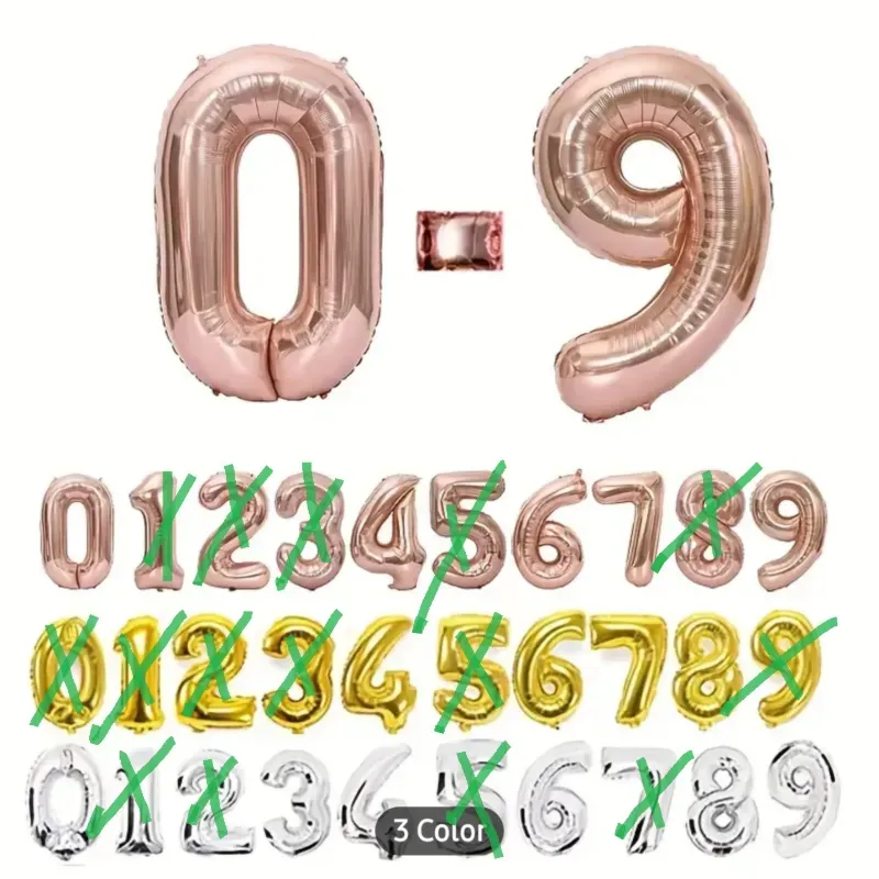 Globos Números HC1015